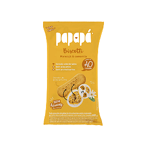 Biscoito Papapá Biscotti Maracujá e Camomila 60g