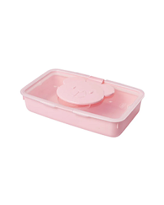 Porta Lenço Umedecido Urso Rosa - Plasútil