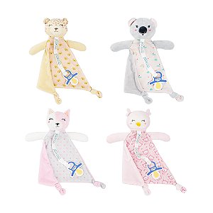 Naninha com Prendedor de Chupeta Menina - Pimpolho