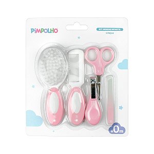 Kit Cuidados com 5 peças Rosa - Pimpolho
