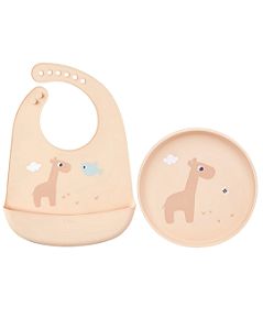 Kit Cloudy Buba Pratinho + Babador Girafa