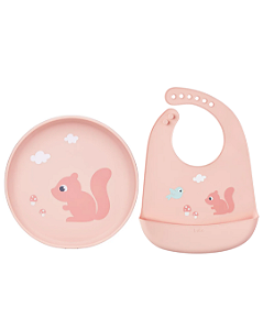 Kit Cloudy Buba Pratinho + Babador Esquilo