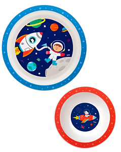 Kit Introdução Alimentar Buba Pratinho + Bowl Astronauta