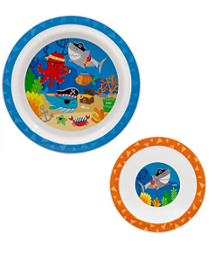 Kit Introdução Alimentar Buba Pratinho + Bowl Pirata