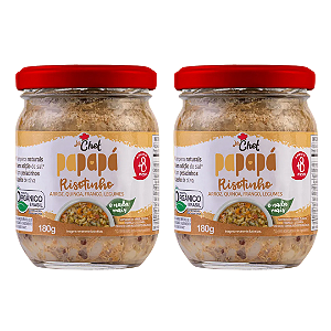 Kit 2 Papinhas Risotinho La Chef Orgânica Papapa - 180g