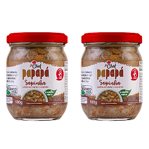 Kit 2 Sopinha La Chef Orgânica Papapa - 180g