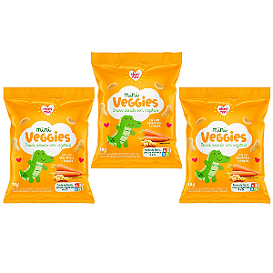 Kit 3 Mini Veggies Grão de Bico e Cenoura - Nhami Mami