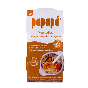 Kit Sopinha Carne, Mandioquinha e Legumes 240g - Papapá