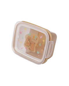 Marmita Infantil Capivara com Trava 630ml - Plasútil