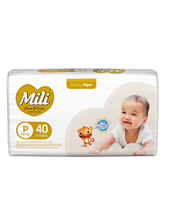 Fralda Mili LoveCare Hiper c/ 40 unidades -  Tam P
