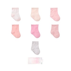 Kit Meia Semaninha Menina c/ 7 pares  00-15 - Pimpolho