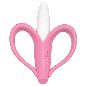 Massageador de Gengiva Banana Rosa - Buba