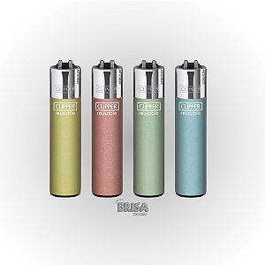 Isqueiro Clipper Grande Crystal Pastel