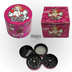 Dichavador Bros de Metal 4 partes 40mm Rosa