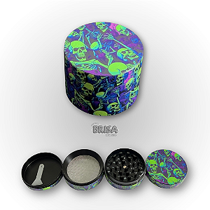 Dichavador de Metal Caveira 4 partes