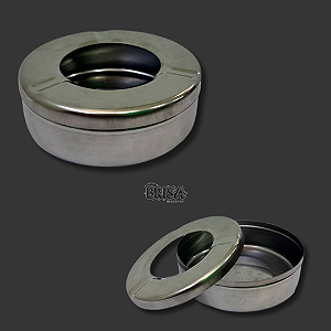 Cinzeiro de Mesa Redondo Em Metal