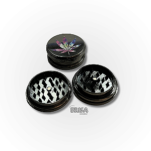 Dichavador de Plástico 3 Partes Cromo Planta Grande 60 mm