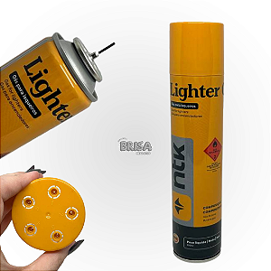 Gás Butano Lighter Para Recarregar Isqueiros NTK 300ml