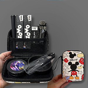 Kit Case Mickey Branca - Preto