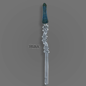 Piteira de Vidro Ilusão Vapor de Prata  - Michelangelo Glass