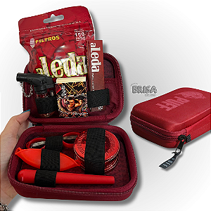 Kit Case Puff Life Colors - Vermelho