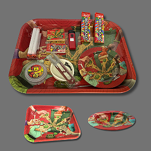 Kit Bandeja Larica  Grande - Vermelho