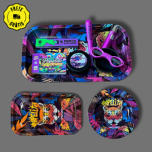 Kit Bandeja Papelito Tigre G - Rosa