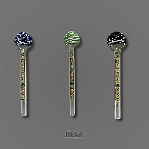 Piteira de Vidro Pirulito - Michelangelo Glass