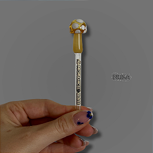 Piteira de Vidro Cogumelo grande - Michelangelo Glass