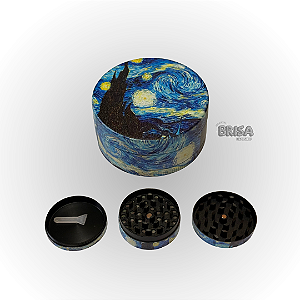 Dichavador De Metal 3 Partes Estampado Grande