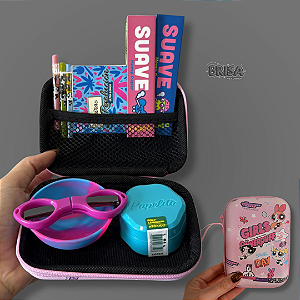 Kit Case Meninas Super Poderosas - Rosa e Azul