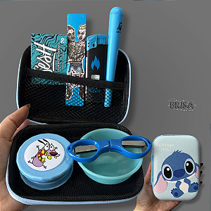 Kit Case Stitch - Azul