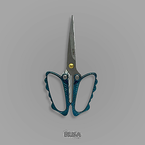 Tesoura de Metal Na Boa - Azul Metalizado