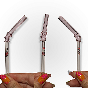 Piteira Hello Kitty canudinho