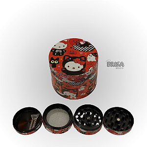 Dichavador De Metal 4 Partes 40mm - Hello Kitty