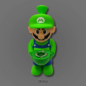 Bong de Silicone 5,5" com bowl de vidro - Luigi