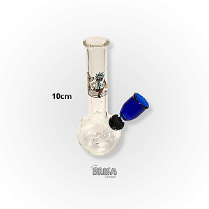 Mini Bong de Vidro - Rick & Morty