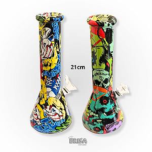Bong de Vidro estampado 21 cm