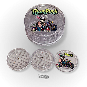 Dichavador de Acrilico 3 Partes 60 mm Thum Punk