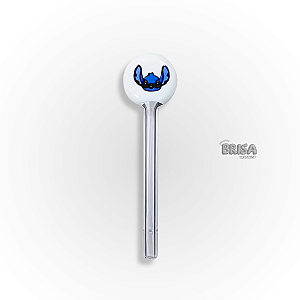 Piteira de Vidro Longa Lollipop Stitch
