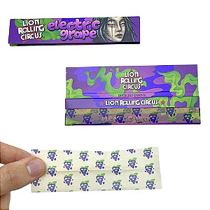 Seda de Sabor Lion Rolling Circus King Size - Electric Grape