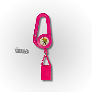 Pega rato Porta Isqueiro Retrátil - Pink