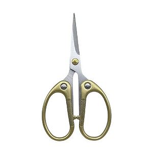 Tesoura Metal Flux School Ouro Envelhecido