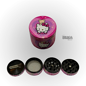 Dichavador De Metal 4 Partes 40mm - Hello Kitty