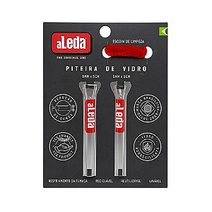 Piteira de Vidro Aleda C/ Escova de Limpeza Unidade