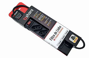 Filtro de linha + protetor 4 tomadas Ts shara