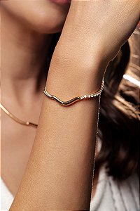 Pulseira Mista Snake e Riviera