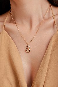 Colar Infinito Cravejado em Zircônia