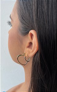 Brinco Argola Coração Pequeno