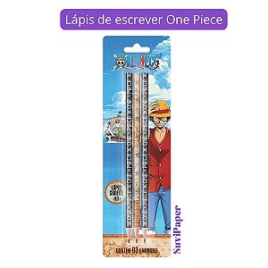 Lápis de escrever One Piece Tris Cartela com 3 Un.